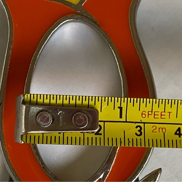 Ashleigh Manor Frame Enameled Tulip Flower Picture Size 1” X 2” Orange Pink - Picture 16 of 16